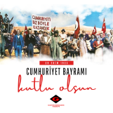 CUMHURİYETİMİZİN 101.YILI KUTLU OLSUN.NE MUTLU TÜRKÜM DİYENE.